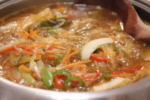 野菜一杯のあんかけ