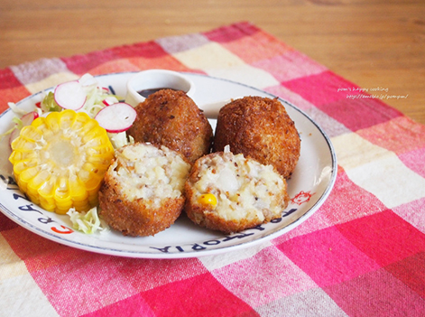 とうもろこし入りポテトコロッケ