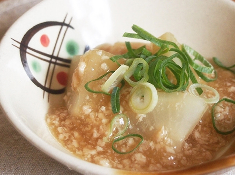 大根の餡かけ