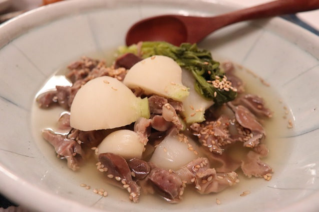 蕪とズリの炊いたん