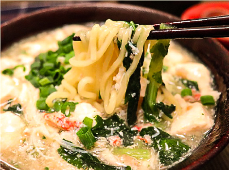 カニ豆腐あんかけラーメン