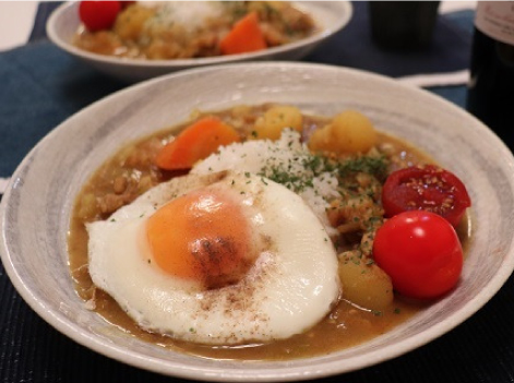 自家製ルーから作ったカレー
