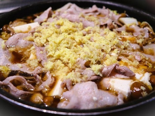 しょうがたっぷり肉豆腐