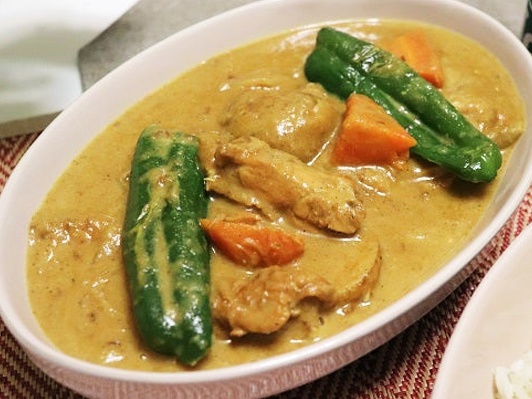 バターライスのクリームチキンカレー