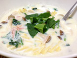 豆乳の和風スープパスタ