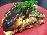 大葉といか明太のお好み焼き